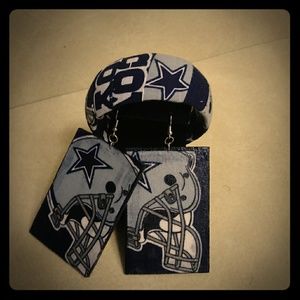 Cowboys football team earrings